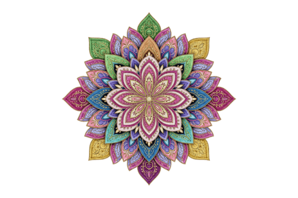 Download Colorful Intricate Mandala Design - Intricate Collection