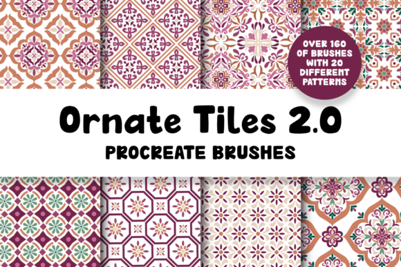 Download Ornate Tiles 2.0 Procreate Brushes - Premium Resources