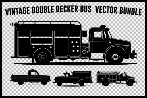 Download Vintage School Bus Vector Bundle - Vintage Collection