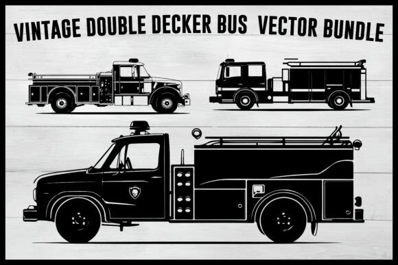 Download Vintage School Bus Vector Bundle - Vintage Collection