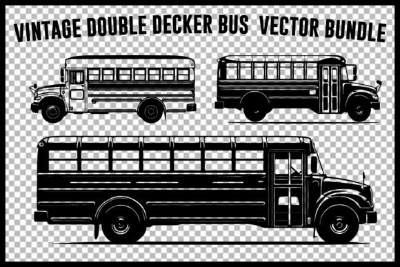Download Vintage School Bus Vector Bundle - Vintage Collection