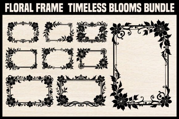 Download Legant Floral Frame Bundle | Vintage Flo - Vintage Collection